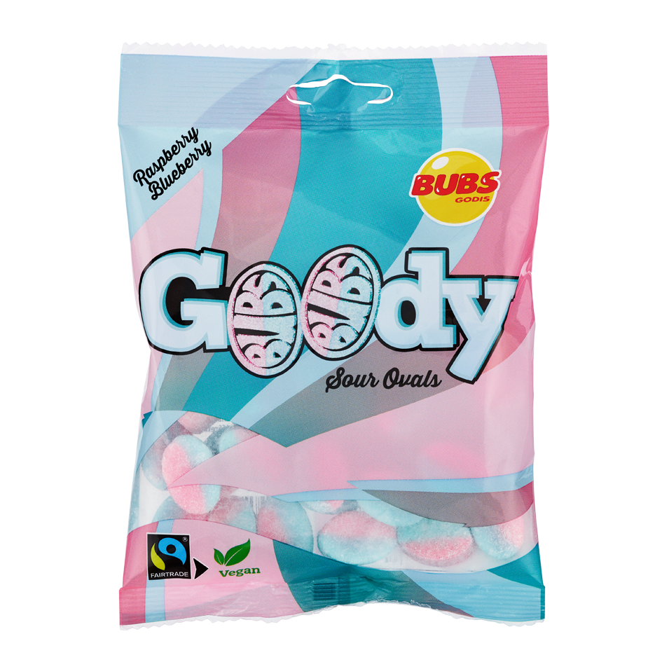 BUBS CANDY Goody Sour Ovals - Raspberry Blueberry