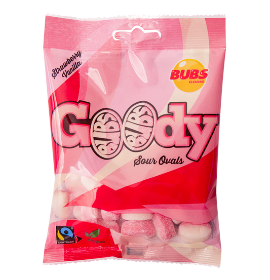 BUBS CANDY Goody Sour Ovals - Strawberry Vanilla