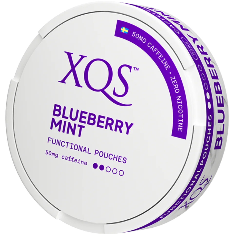 XQS Blueberry Mint Functional Pouches 50MG - Nicotine and tobacco free