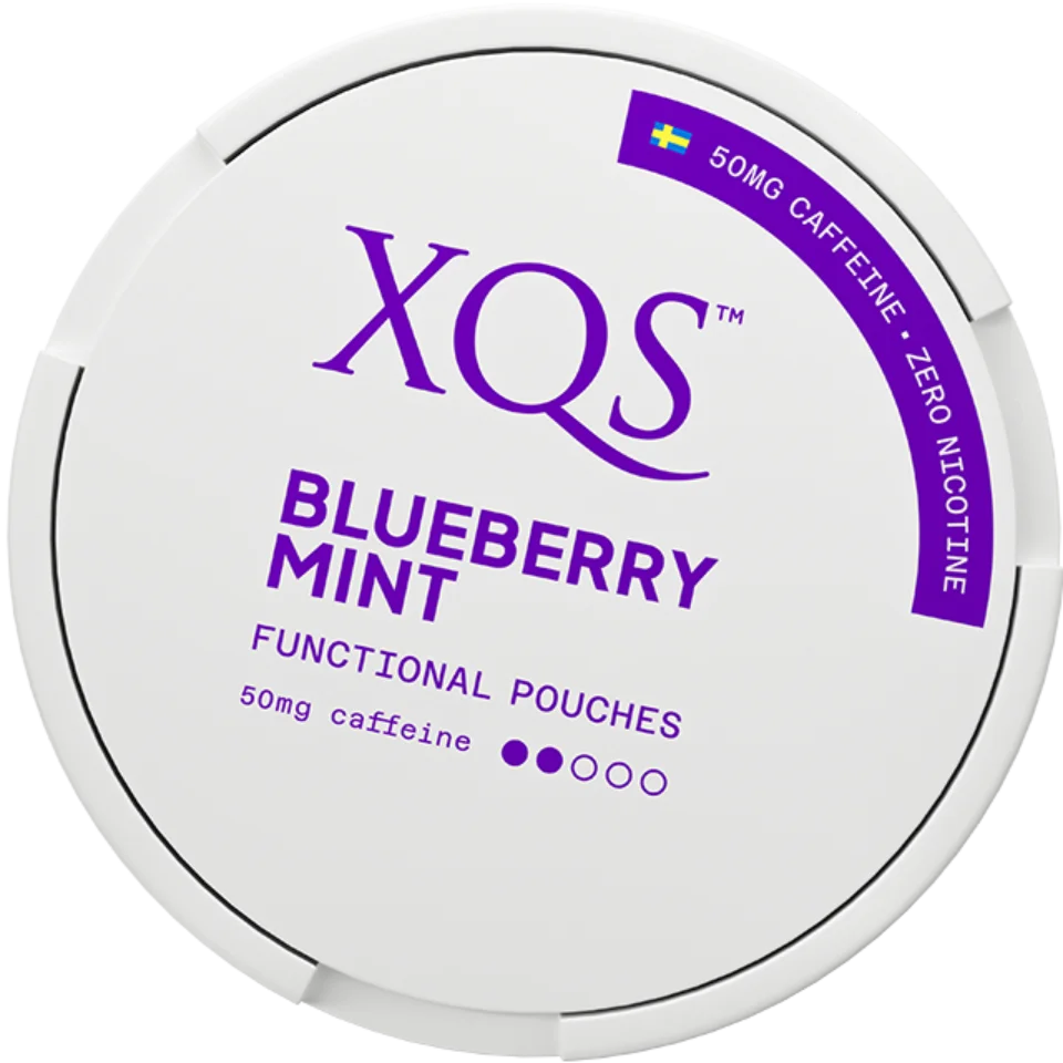 XQS Blueberry Mint Functional Pouches 50MG - Nicotine and tobacco free
